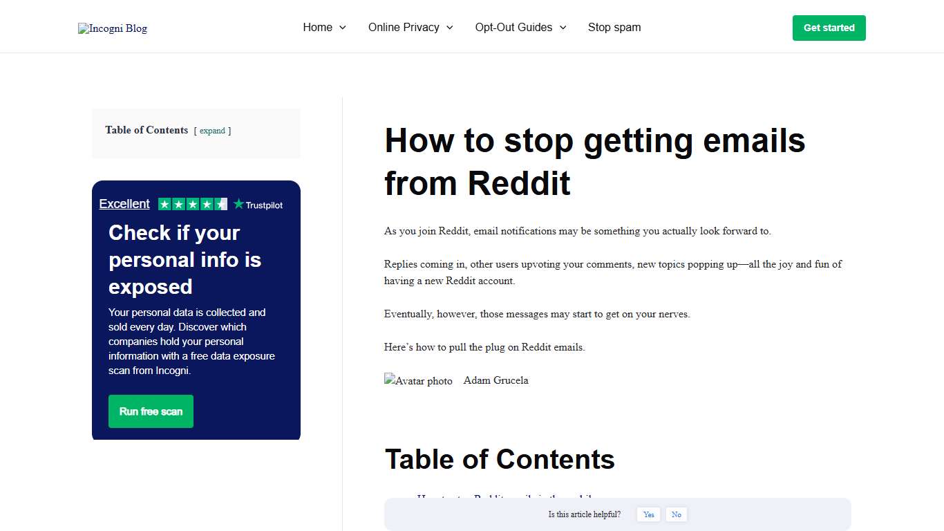 How to stop getting emails from Reddit [2026] | Incogni